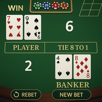 Wonaco - Baccarat Table Game - High Stakes Casino Game