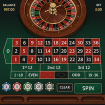 Wonaco - Roulette Table Game - European Roulette Online